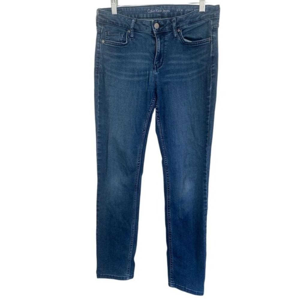 Calvin Klein Jeans Womens Ultimate Skinny Denim Blue Medium‎ Wash Size 10/30
